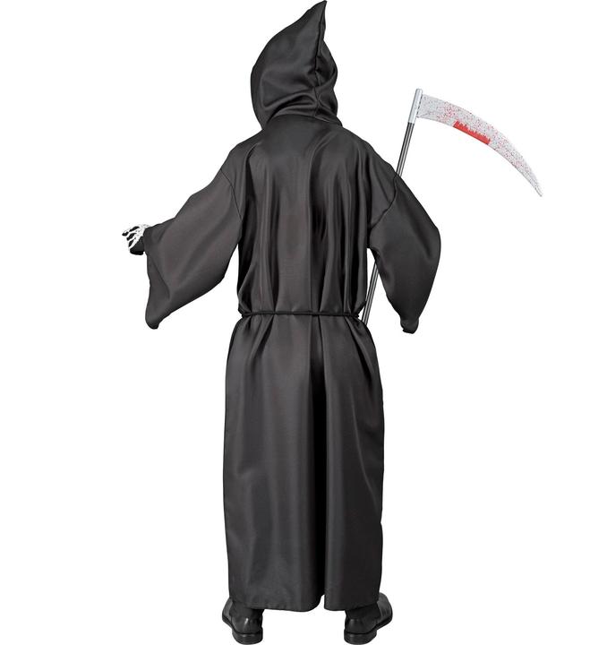 Image du produit Widmann Costume pour enfants Robe squelette avec capuche, ceinture (128)