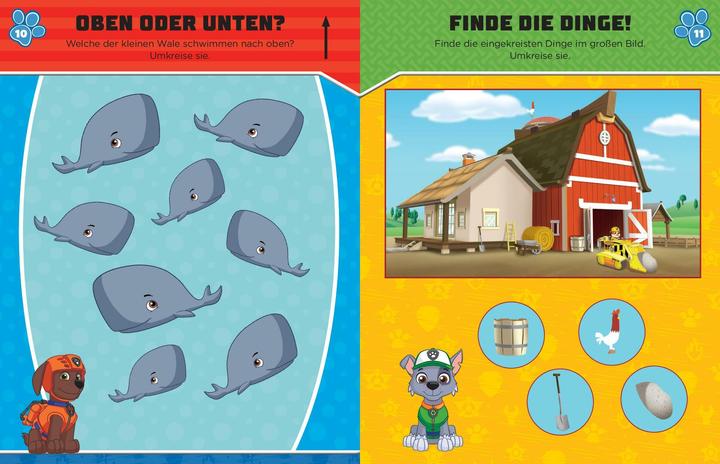 Image du produit PAW Patrol Rätselbuch mit 40 Tattoos (Allemand, Éditions Schwager & Steinlein, 2024)