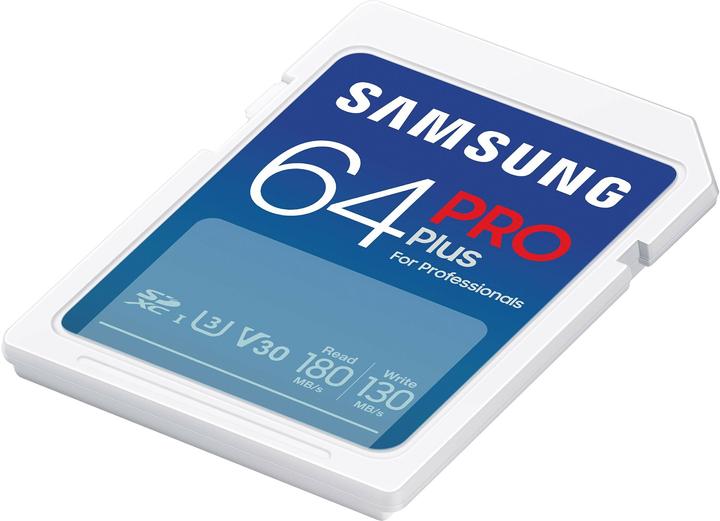 Image du produit Samsung PRO Plus (64 Go, SDXC, U3, UHS-I)