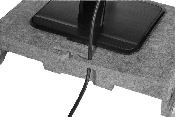 Produktbild Bakker Elkhuizen Monitorständer Q-Riser 110 Circular, grau retail (Tisch, 30")