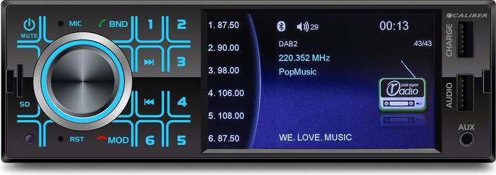Actual product image Caliber Car radio RMD404 1 DIN