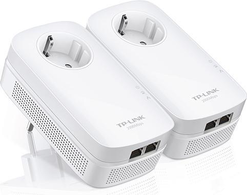 Produktbild TP-Link Powerline TL-PA9020P KIT - Starter Kit - bridge - GigE, HomePlug AV (HPAV), HomePlug AV (HPA (2000 Mbit/s)