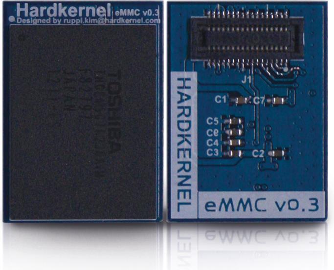Actual product image Odroid U3 eMMC module, 64GB, Linux
