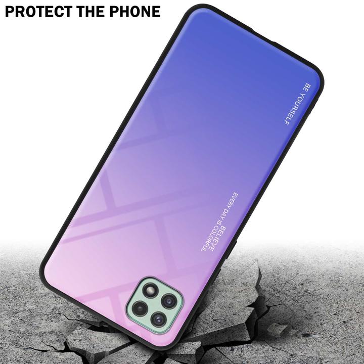 Productafbeelding Cadorabo TPU 2 Kleuren Glazen Hoesje (Samsung Galaxy A22 5G)