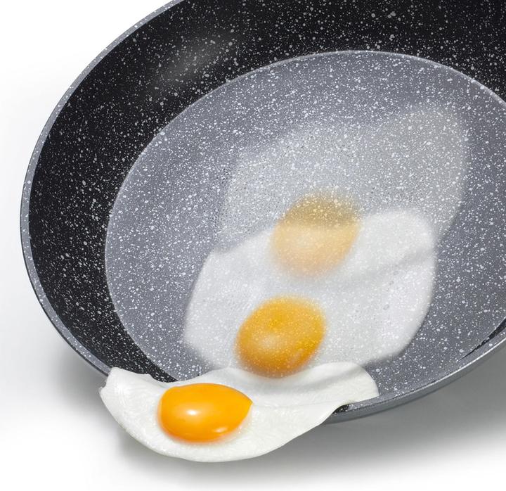 Produktbild Stoneline FUTURE Schmorpfanne 24 cm, mit Siebglasdeckel (24 cm, Bräter + Schmortopf, Aluminium)