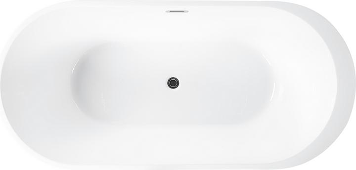 Produktbild Beliani Badewanne freistehend rot oval 170 x 80 cm NEVIS (220 l, 80 cm)