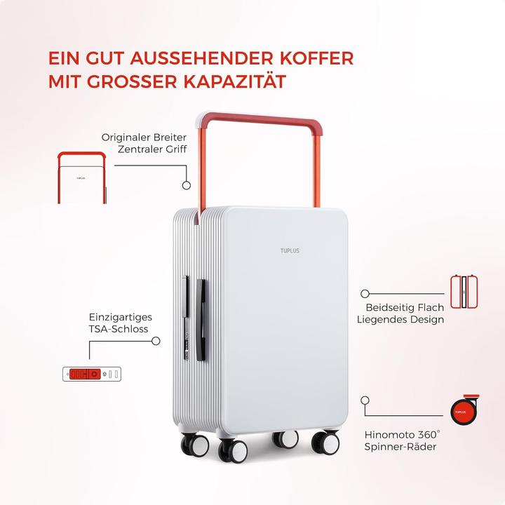 Actual product image Tuplus Balance Reisekoffer mit 4 Rollen (62 l, M (50 - 90l))