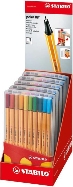 Produktbild STABILO point 88 Fineliner (Mehrfarbig, 20 x)