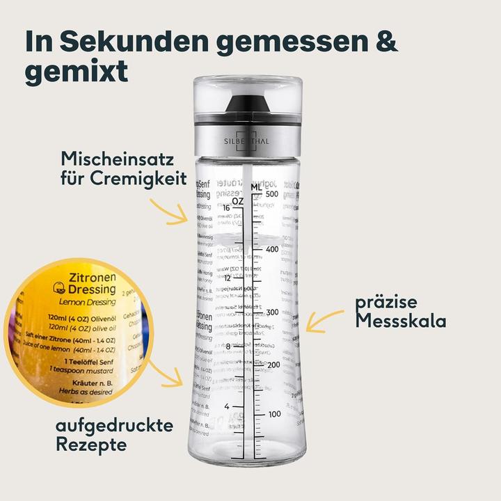 Produktbild Silberthal Dressing-Shaker mit Mischeinsatz (500 ml)