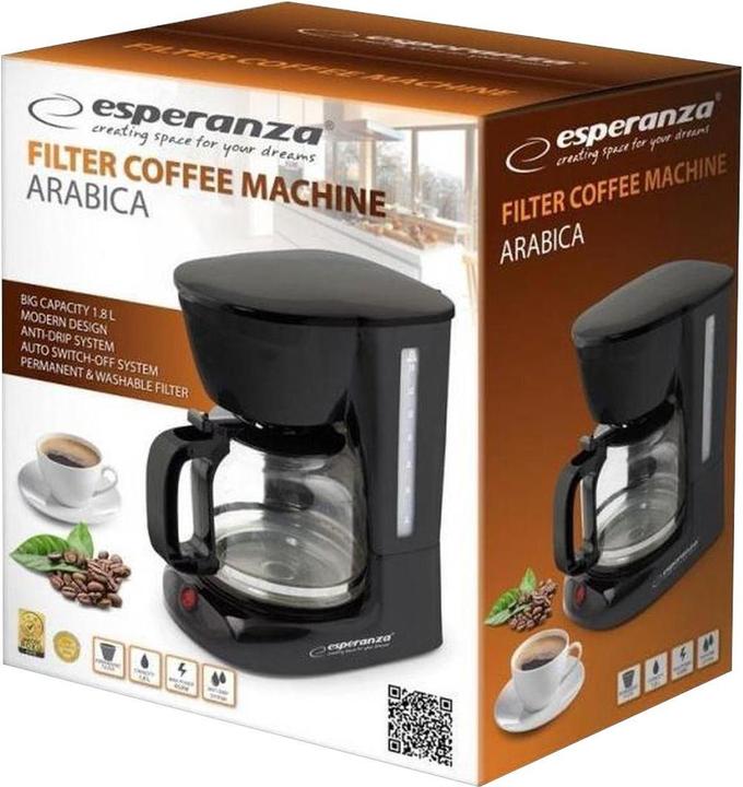 Produktbild Esperanza EKC005 Kaffeemaschine Filterkaffeemaschine 1 8 l (EU-Stecker)