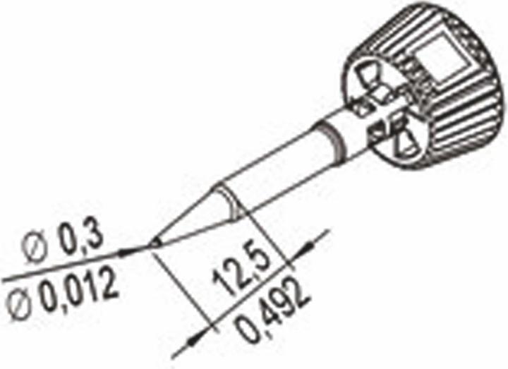 Produktbild 0142PDLF03L/SB Lötspitze Spitzen-Grösse 0.30 mm Inhalt 1 St. (Lötspitze)