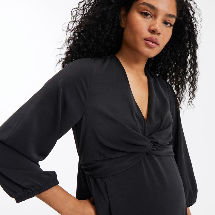Image du produit La Redoute Collections Robe de maternité en cache-coeur (42)