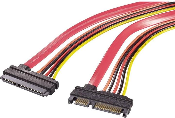 Actual product image Renkforce Hard drives, power extension cable (1x SATA combo male 7+15pin.