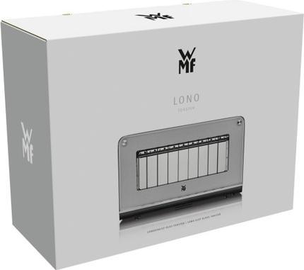 Produktbild WMF Lono Glas-Toaster mit Brötchenaufsatz