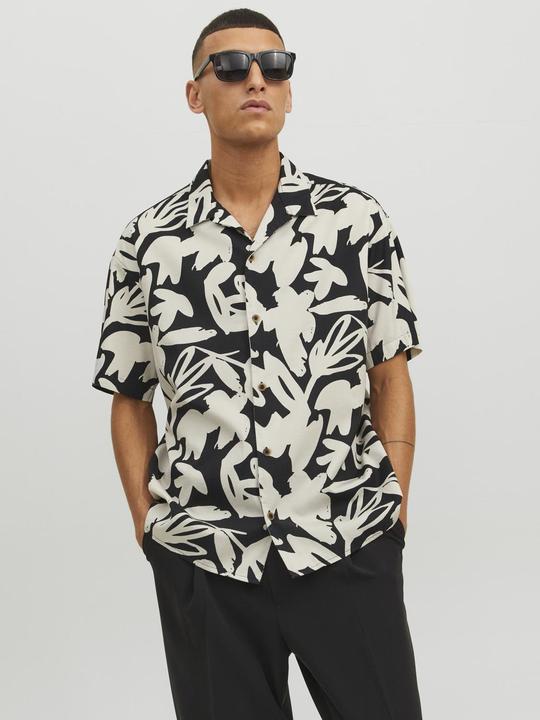 Actual product image Jack & Jones All-over print Tencel short sleeve shirt (S)