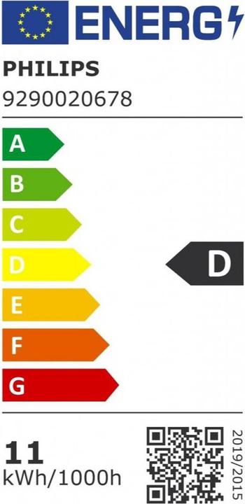 Etichetta energetica Philips LED G120 (E27, 10.50 W, 1521 lm, 1 x, D)