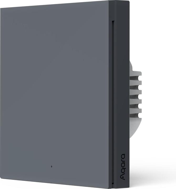 Aqara Smart Wall Switch H1 Grey No Neutral, Single Rocker (Zigbee)