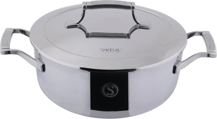 Produktbild Saveur Salely Selects â€“ Voyage series - Cooking pan 25 cm - pfass free Kook pan - Tri-ply RVS - Subjects (Kochtopf)