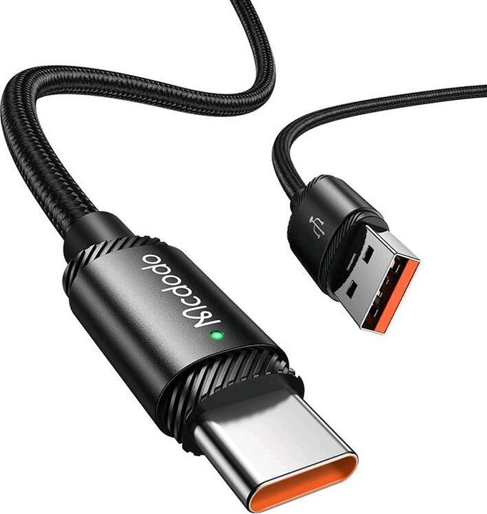 Actual product image Mcdodo Cable USB-A to USB-C CA-4730, 120W, 1.5m (black) (1.50 m, USB 3.2 Gen 1, 120 W)