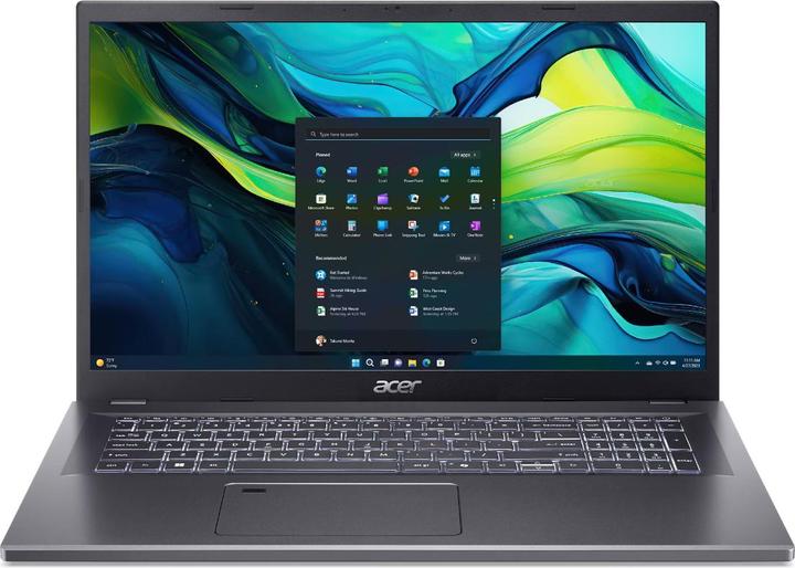 Actual product image Acer Aspire 17 Pro A17-51M-55TR QWERTY (NX.J02EH.007) (17.30", Intel Core 5 120U, 16 GB, 512 GB, Eng. Int.)