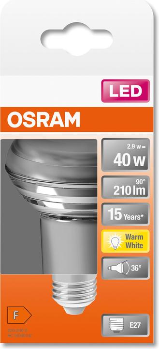 Actual product image Osram Star R63 (E27, 2.60 W, 210 lm, 1 x, F)
