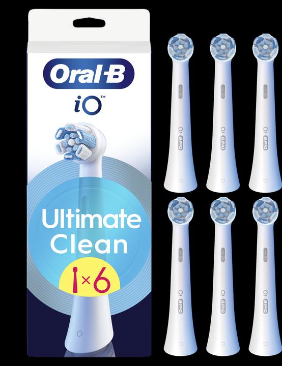 Immagine prodotto Oral-B iO RB CWF-6 UltimateClean Bianco confezione da 6 pezzi (Spazzolino oscillante)