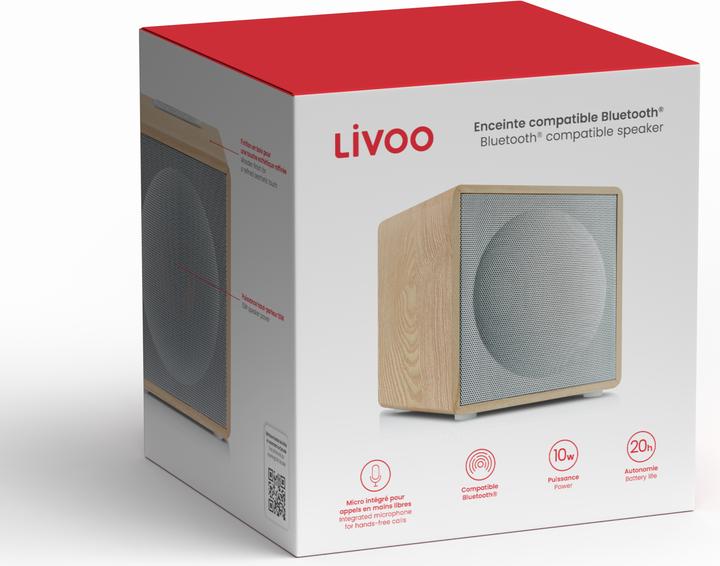 Image du produit Livoo Enceinte compatible Bluetooth (20 h, Fonctionnement sur secteur)