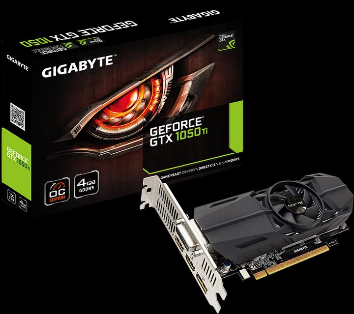 Productafbeelding Gigabyte GeForce GTX 1050Ti OC (4 GB)