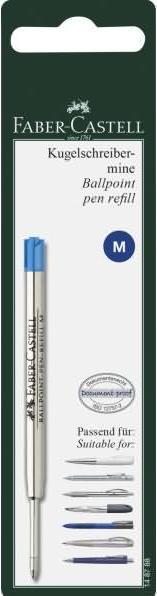Actual product image Faber-Castell Castell 148788 - Ballpoint pen refill, refill M, blue (Refill, Blue, 0.40 mm)