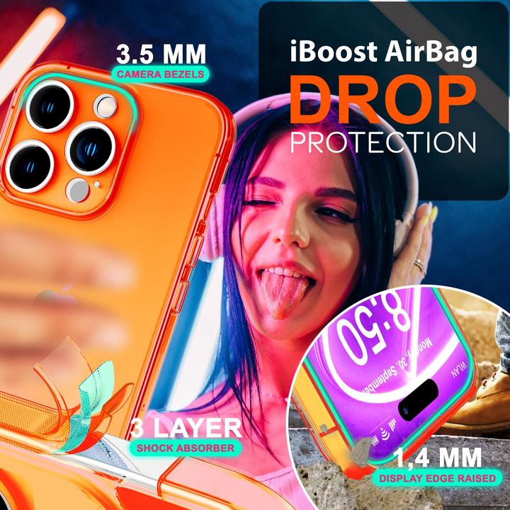 Immagine prodotto Nalia Copertura in silicone trasparente al neon (Apple iPhone 16 Pro Max)