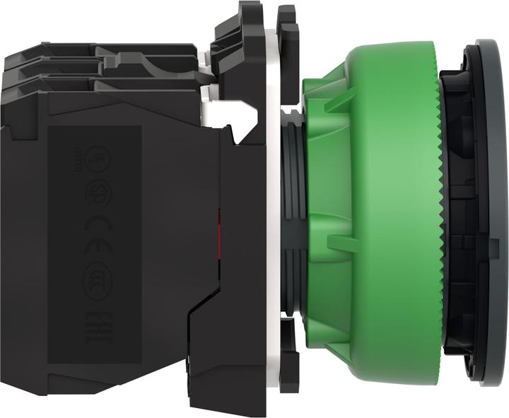 Produktbild APC Electric Leuchtdrucktaster, flach, komplett, ø30mm, IP69K, LED, Rot, 1 Öffner + 1 Schliess