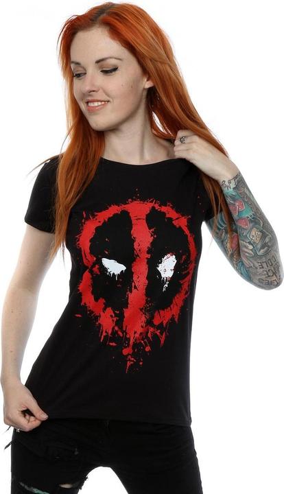 Deadpool Splat Face TShirt aus Baumwolle (L)