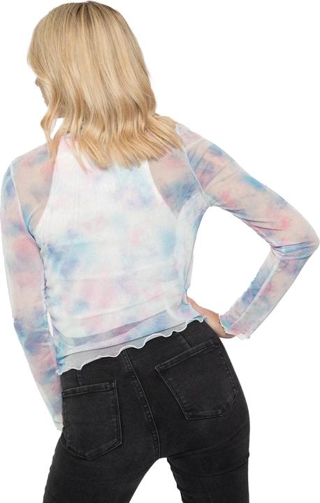 Actual product image The Beatles Womens/Ladies Logo Mesh Long-Sleeved Crop Top (L)
