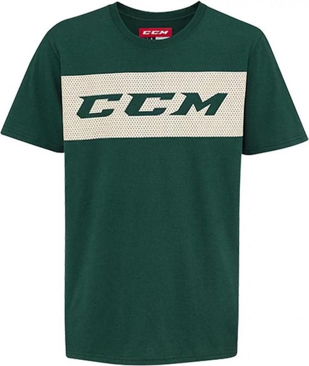 Produktbild CCM T7844 SS True 2 Hockey Tee SR (S, Schwarz/Gelb) (S)