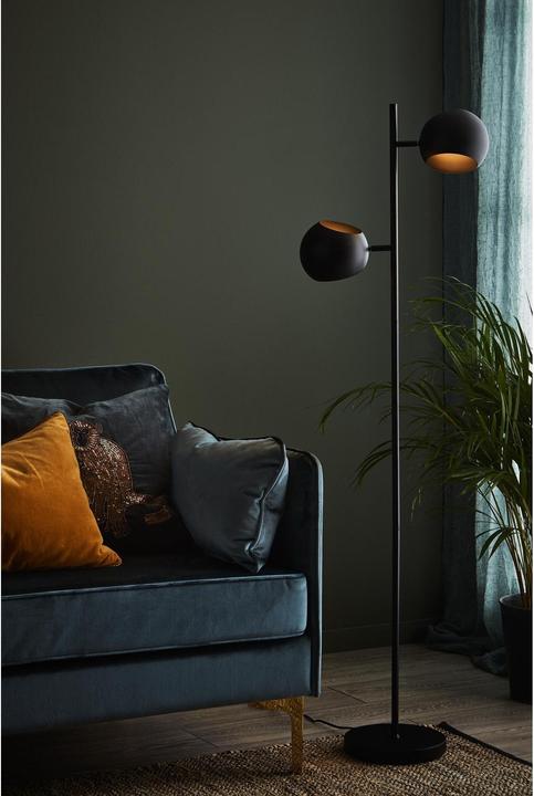 Image du produit Markslöjd Lampadaire Edgar, 2 x E14, max. 40W, noir (0 lm, E14)