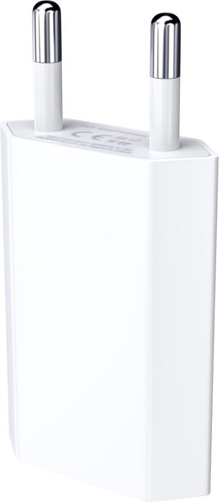 Actual product image PhoneLook Wall adapter with USB 5W connection Swiss mains plug White (USB)