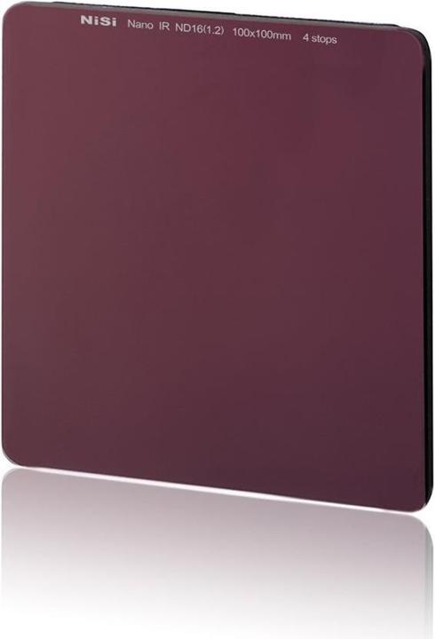Image du produit Nisi Nano IR ND16 (1.2) 100x100mm 4 Stop (100 mm, Filtre gris neutre, 100 mm)
