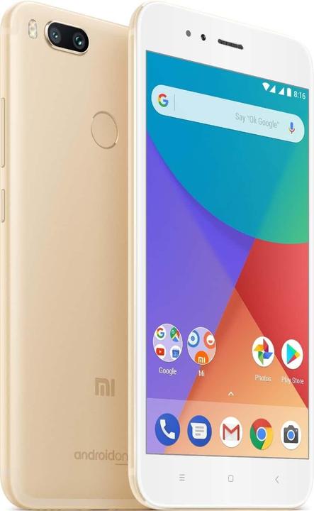 Produktbild Xiaomi Mi A1 (32 GB, Gold, 5.50", Hybrid Dual SIM, 12 Mpx, 4G)
