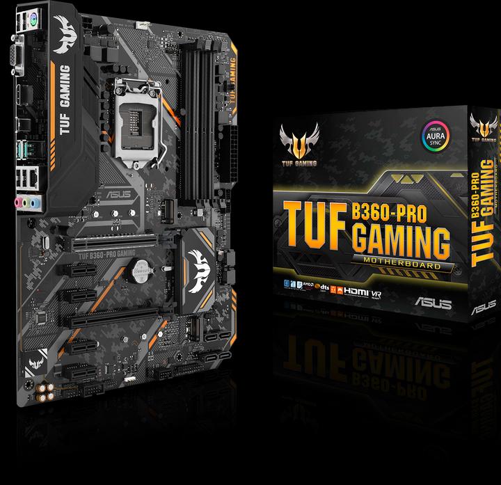 Image du produit ASUS TUF B360-Pro Gaming (LGA 1151, Intel B360, ATX)
