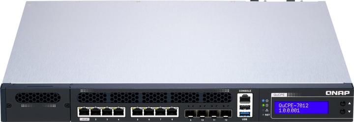 Actual product image QNAP QuCPE-7012-D2166NT-64G Intel Xeon D-2166NT.5GbE RJ45 ports and 0GbE SFP+ ports 1x netwo