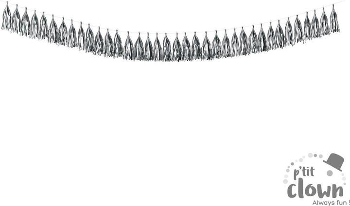 Produktbild P'tit Clown Holografische Happy Birthday Buchstaben Girlande silber, DIY