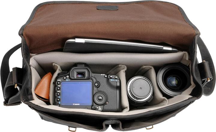 Produktbild ONA 50/50 Brixton, Smoke / Dark Truffle (Kamera Schultertasche)
