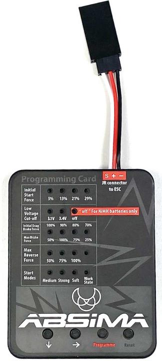 Produktbild Absima Programmierkarte für V2 Brushed Regler