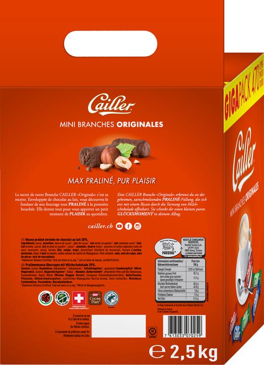 Actual product image Cailler Brche Mini Originale 2.5kg (2500 g)