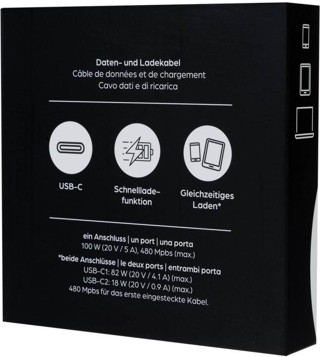 Image du produit Onit Câble USB 2.0 en Y USB C - USB C, 1,5 m (1.50 m, USB 2.0)