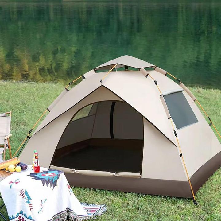 Actual product image Fun Outside Quick to pitch tent with quick-release fastener for 3-4 people (Inflatable tent, 3 persons)