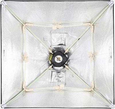 Produktbild Falcon Eyes Dauerlicht Lampe mit Faltbare Softbox LH-ESB5050 50x50 cm