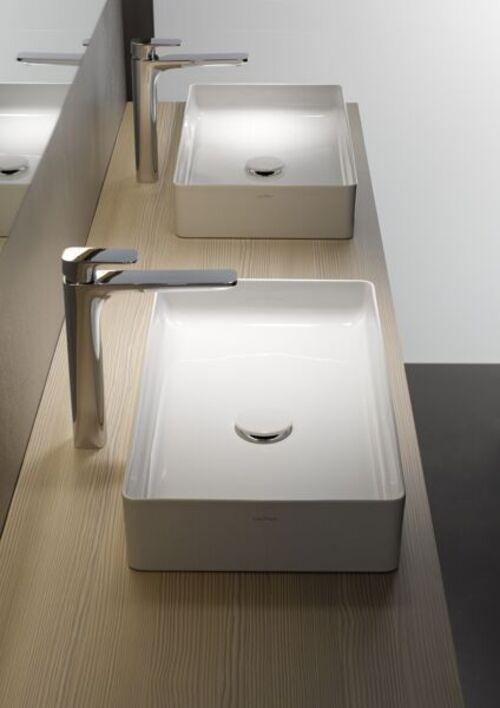 Actual product image Laufen Living Square washbasin bowl, without tap hole, without overflow, 600x340mm, H811434 (640 mm, 150 mm)