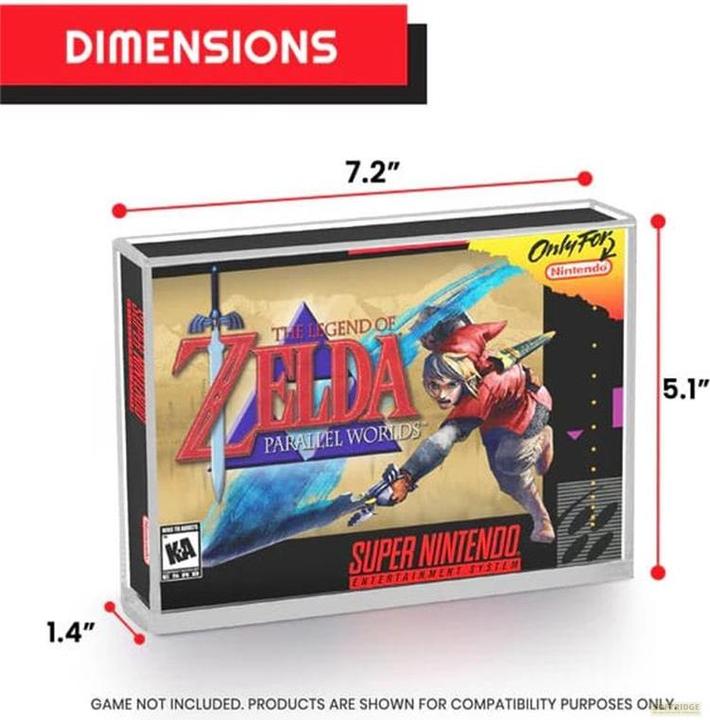 Image du produit Evoretro Boîtier acrylique pack de 2 pour jeux SNES/N64 (DSi XL)