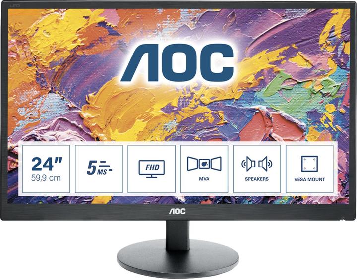 Actual product image AOC M2470swh (1920 x 1080 pixels, 24")